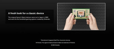 Nintendo Switch Game & Watch The Legend of Zelda Play Three Series Defining Games Includes Asia Version English Supported