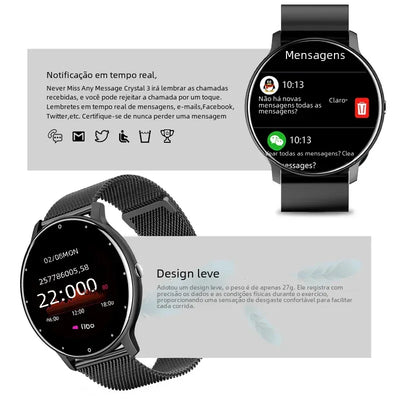 2024 Smart Watch Ladies Full Touch Screen Sports Fitness Watches  Waterproof Bluetooth Call Men Smartwatch Women For Android IOS