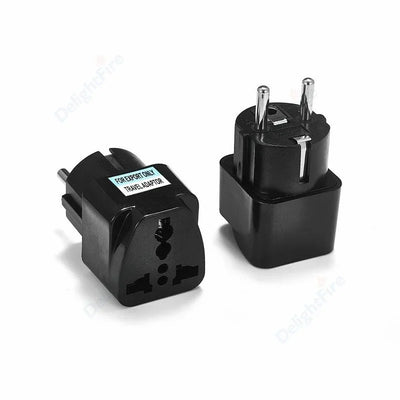 KR Plug Adapter Multifunction Universal AU UK US To EU Electrical Socket Type E/F France Spain Plug Travel Adapter AC Outlet