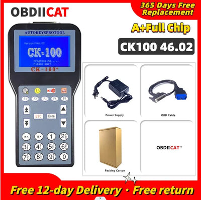Newest CK100 V46.02/V99.99 Auto Key Programmer Car Key Programming Tool No Tokens Limited Latest Generation of SBB CK-100