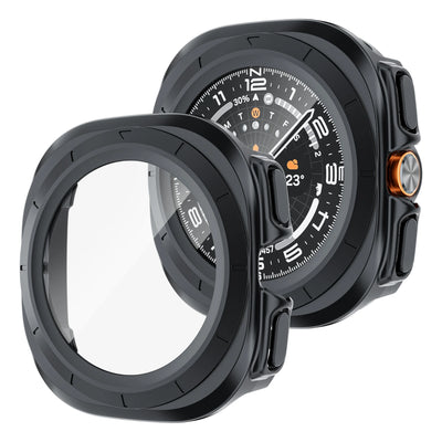 Case for Samsung Galaxy Watch Ultra 47mm accessories Tempered Glass Screen Protector Hard PC Bumper Galaxy Watch 7 ultra Cover