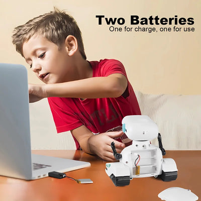 Smart Robots Emo Robot Dance Voice Command Touch Control Singing Dancing Talkking Interactive Toy Gift for Kids