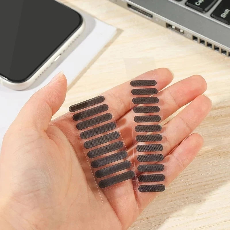 Universal Dust Plug Mobile Phone Speaker Anti Dust Mesh Sticker for iPhone Samsung Mi Charge Port Protector Cleaning Brush Set
