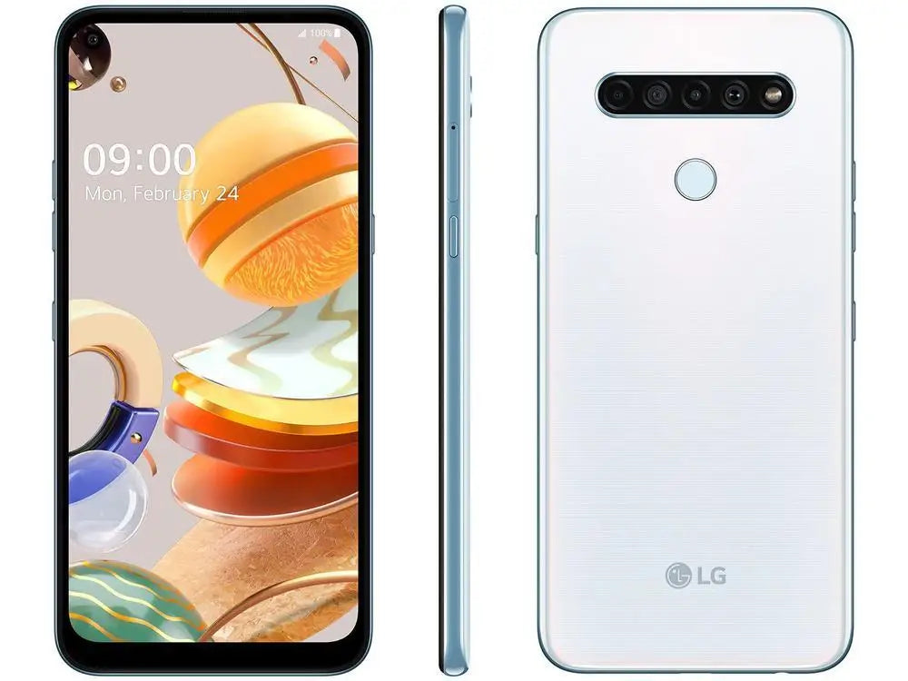 Smartphone LG K61 128GB White 4G Octa-Core - 4GB RAM 6,53 ”Camera. Quad + Selfie 16MP