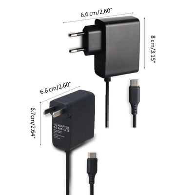 AC Wall Charger Power Adapter for Switch Game Console Standard Plugs Power Supply Adapter Portable Home and Travel Use