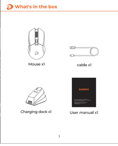 DAREU Dual Modes Gamer Mouse RGB 2.4G Wireless Wired Gaming Mice Built-in 930mAh Recharging Battery with Macro Set for PC Laptop
