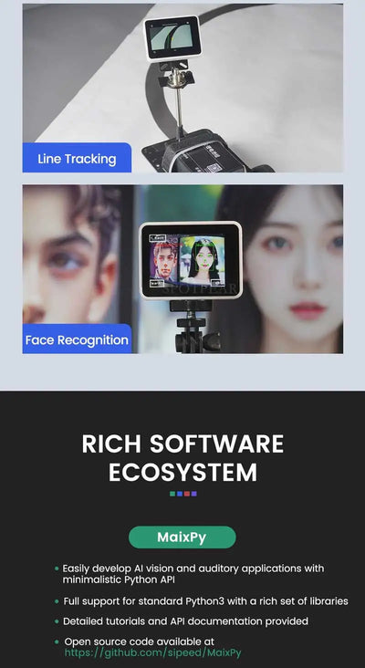 Sipeed MaixCAM Pro AI Camera Development Board Kit Image tracking Audio Yolo Contest 1TOPS NPU Built-in program
