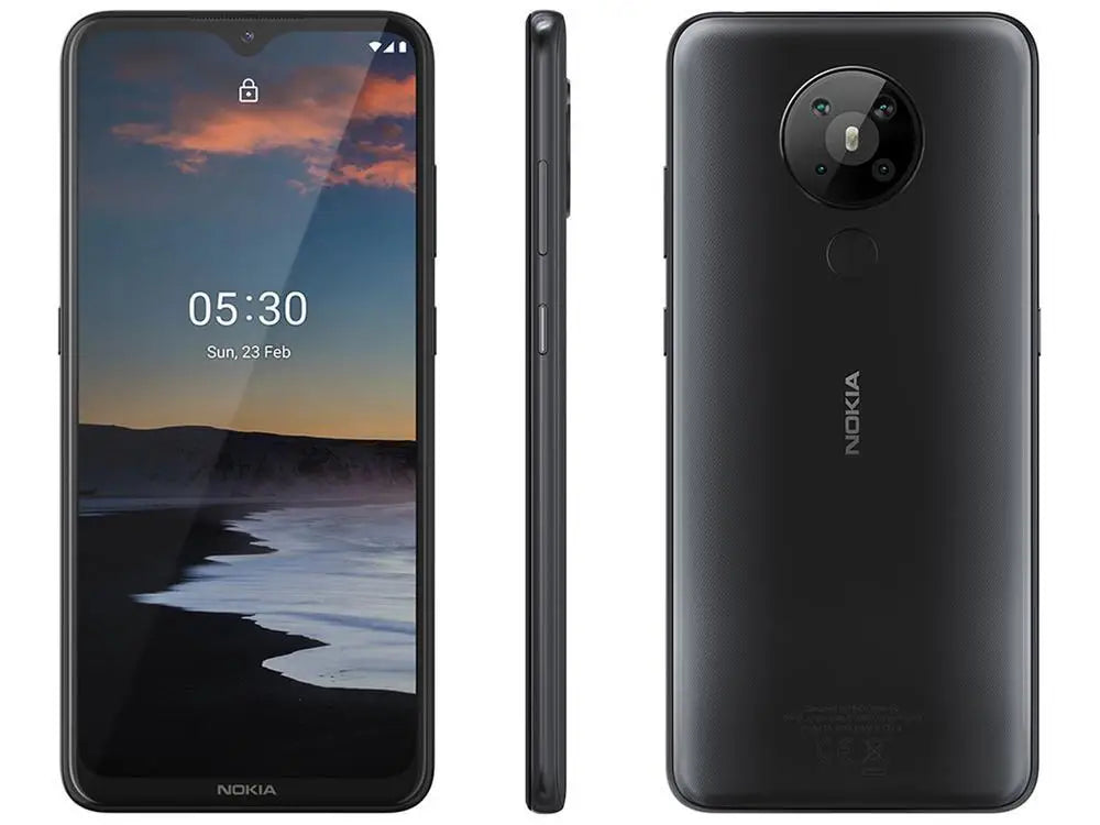 Smartphone Nokia 5.3 128GB Black 4G Octa-Core 4GB RAM 6,55 ”Camera. Quad + Selfie 8MP