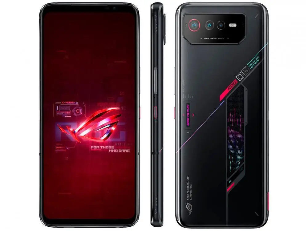 Smartphone Asus Rog Phone 6 256GB Black 5G Snapdragon SM8475 8GB RAM 6,78 ”Camera. Triple + Selfie 12MP