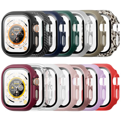 Glass+ Cover For Apple Watch case Ultra 2 49mm smartwatch Bumper+Screen Protector Tempered iwatch series apple watch Accessories