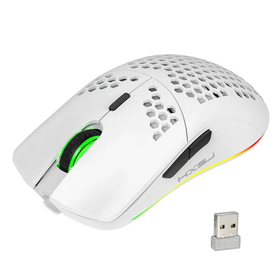 New T66 Rechargeable USB 2.4G Wireless Honeycomb Gaming Mouse RGB Lighting Mice Gamer Mouse For Notebook Desktop PC Computers