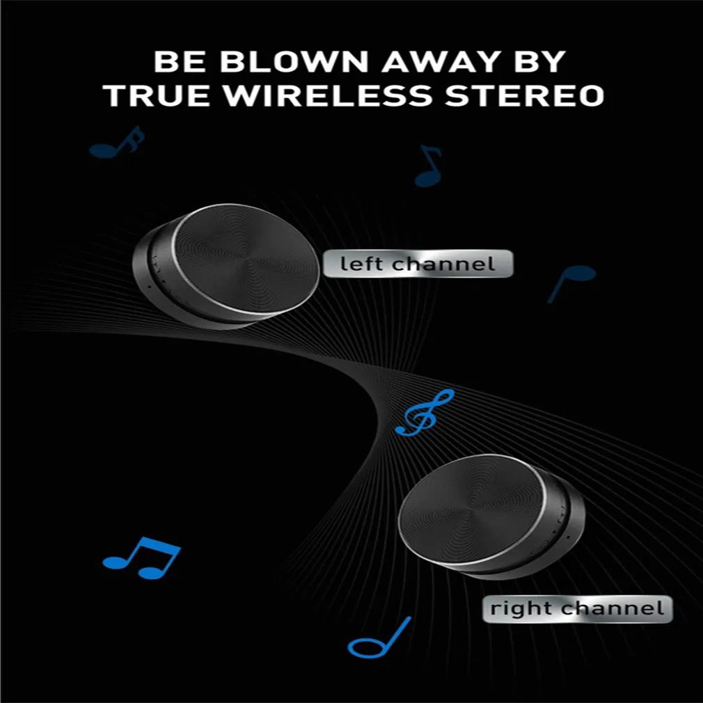 Bone Conduction Speaker Wireless Bluetooth-Compatible TWS Stereo Dual Sound Audio Box Mini Humbird Speaker With Call FM Radio