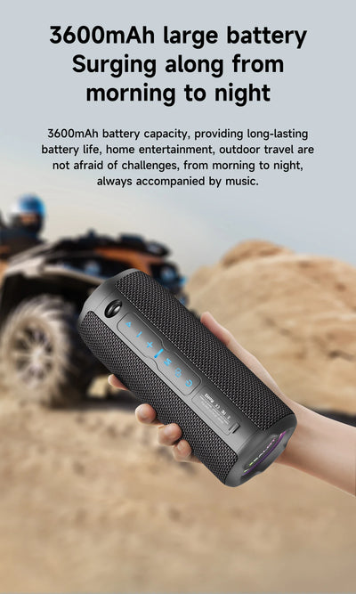 ZEALOT S49PRO 20W Portable Bluetooth Speaker Sound Box Portable IPX6 Waterproof Outdoor Stereo Music Subwoofer Party Speaker