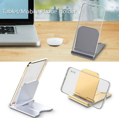 Desk Stand For Mobile Phone Portable Foldable CellPhone Stand Holder Desktop Bracket For iPhone 15 14 13 Pro Max iPad Smartphone