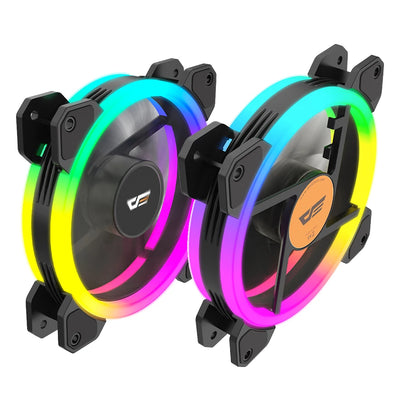 Darkflash DR11 Rgb Fan Ventoinha PC Controladora 120mm Computer Case Fan Kit 6pin Water Cooler CPU Cooling Fans Argb Ventilador