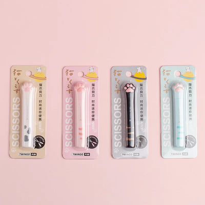 Kawaii Cat Claw Scissors Portable Cute Small Scissors Student Office Multi-functional Scissors Tiny Scissors Stationery