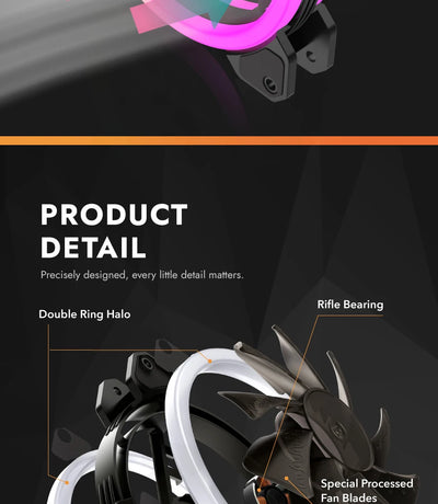 Darkflash DR11 Rgb Fan Ventoinha PC Controladora 120mm Computer Case Fan Kit 6pin Water Cooler CPU Cooling Fans Argb Ventilador
