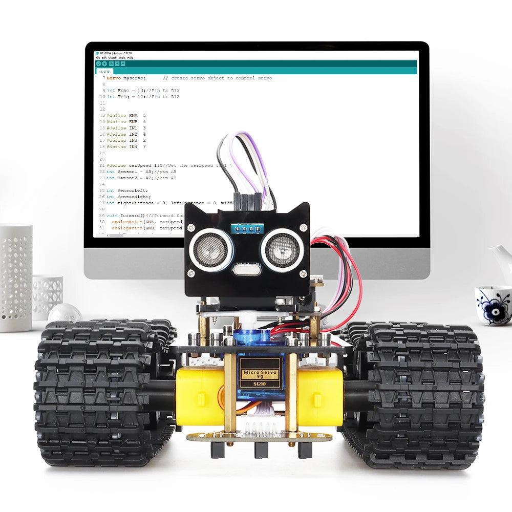 Complete Robot Starter Kit for Arduino Programming Design Great Fun Smart Robot Car Best Educational Automation Robotic Kit