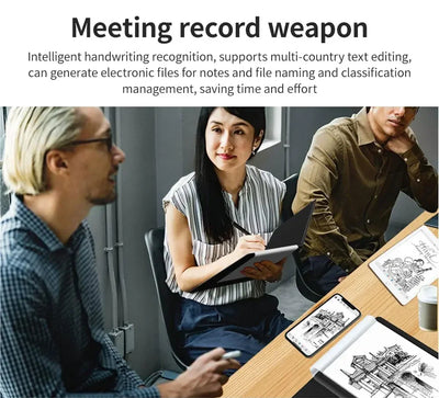 Aulidtech iNote Bluetooth Digital Smart Notebook A5 Paper Writing Board Tablet 10 Inch Smart Notebook Drawing Note Pad