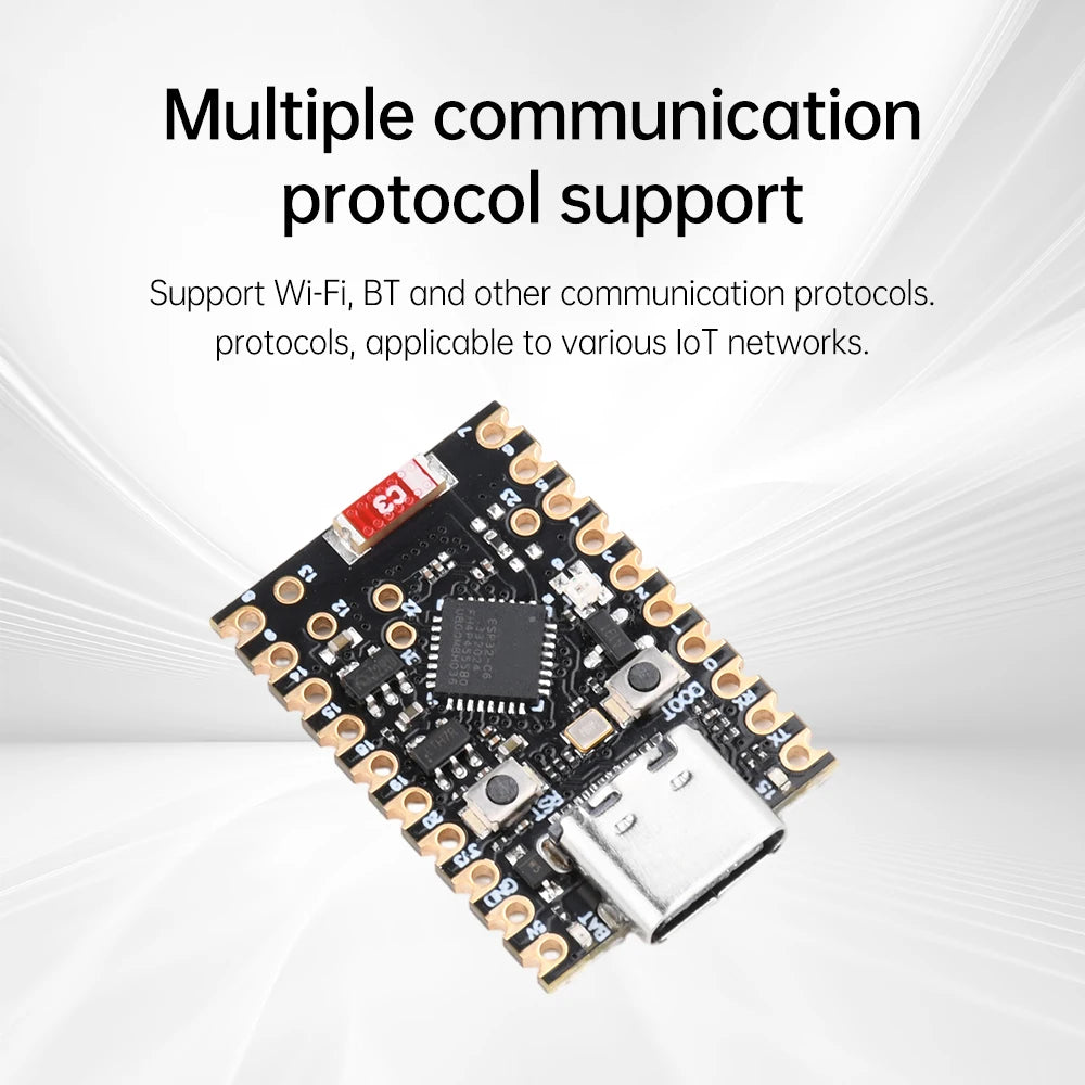 ESP32-C6 Development Board WiFi Bluetooth Module ESP32 C6 Microcontroller Programming Learning Controller Core Board RISC-V 32
