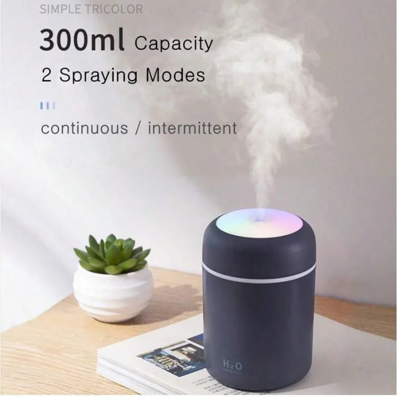 Color Atmosphere Lamp Desktop Essential Oil Diffuser Spray Personal Space Usb H2O Car Humidifier