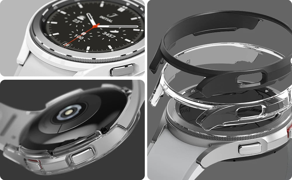 PC Matte Watch Case for Samsung Galaxy Watch 4 40mm 44mm Cover All-Around Protective Bumper Shell for Watch 4 Classic 42mm 46mm