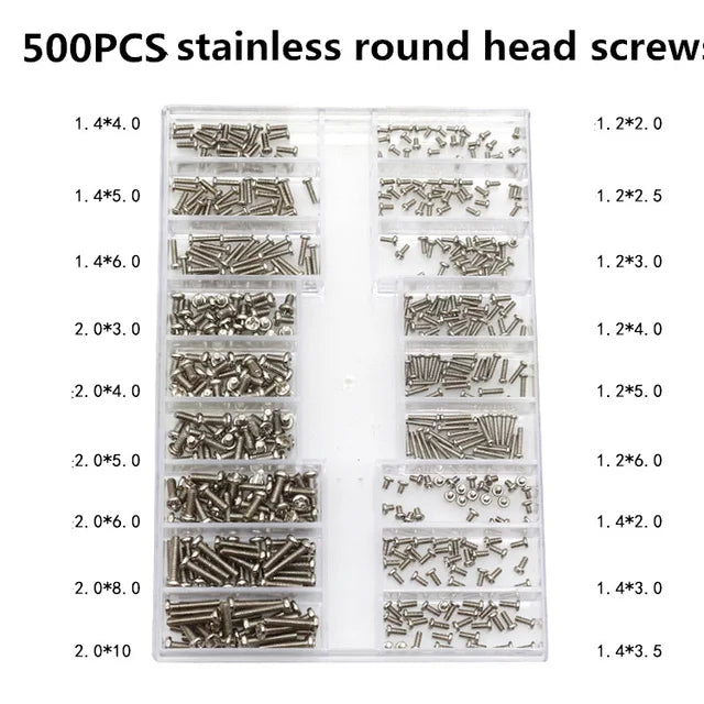 500PCS Laptop Notebook Computer Repair Screws Kit for Lenovo Samsung HP IBM Hard Disk SATA Computer Notebook Laptop Screws