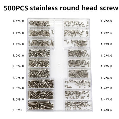 500PCS Laptop Notebook Computer Repair Screws Kit for Lenovo Samsung HP IBM Hard Disk SATA Computer Notebook Laptop Screws