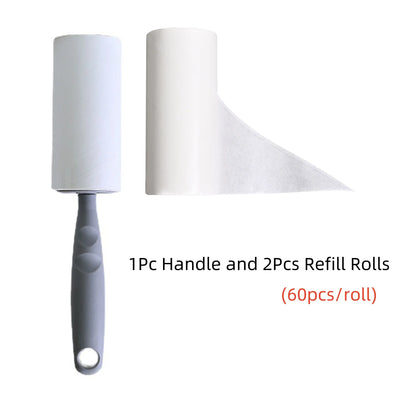 Lint Roller With Refills Sticky Remover Pet Dog Hair Clothes Sofa Dust Cleaning Remover Replaceable Roll Brush CleaningAccessory