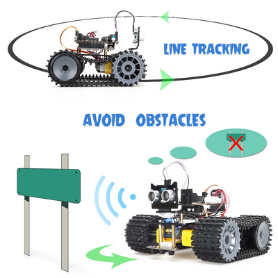 Complete Robot Starter Kit for Arduino Programming Design Great Fun Smart Robot Car Best Educational Automation Robotic Kit