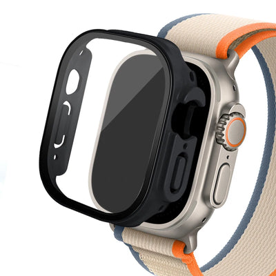 Glass+ Cover For Apple Watch case Ultra 2 49mm smartwatch Bumper+Screen Protector Tempered iwatch series apple watch Accessories