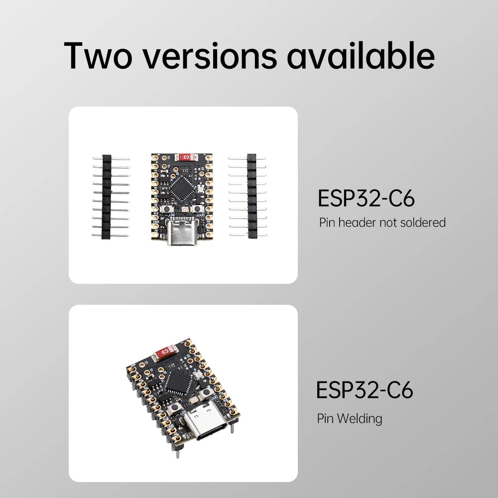 ESP32-C6 Development Board WiFi Bluetooth Module ESP32 C6 Microcontroller Programming Learning Controller Core Board RISC-V 32