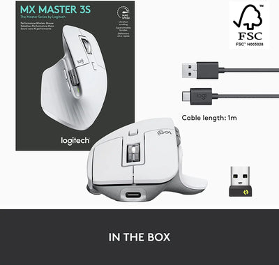 Original Logitech MX Master 3S /MX Master 3 Wireless Mouse 8000 DPI Auto-Shift Scroll Wheel Wireless Bluetooth Mouse Office Mice