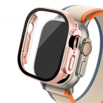 Glass+ Cover For Apple Watch case Ultra 2 49mm smartwatch Bumper+Screen Protector Tempered iwatch series apple watch Accessories