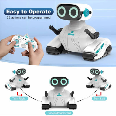 Smart Robots Emo Robot Dance Voice Command Touch Control Singing Dancing Talkking Interactive Toy Gift for Kids