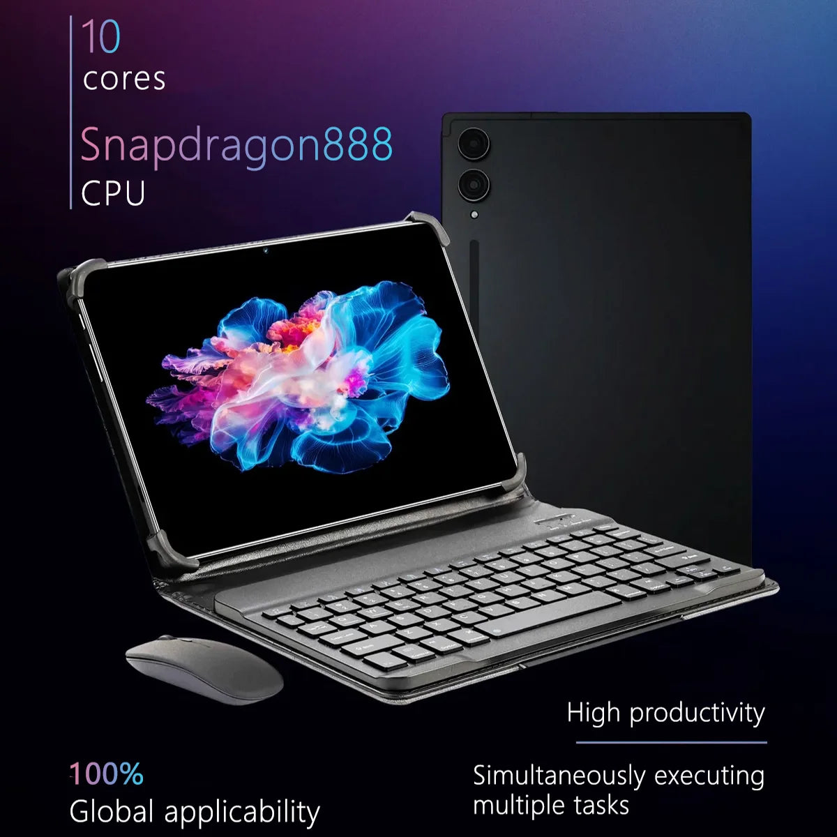 2025 S10+ SAMSNUG Tablet Android 15 Global Original 22GB+2TB 10.1inch HD 10000mAh 5G Dual SIM Card Phone Call WiFi GPS Tablet PC