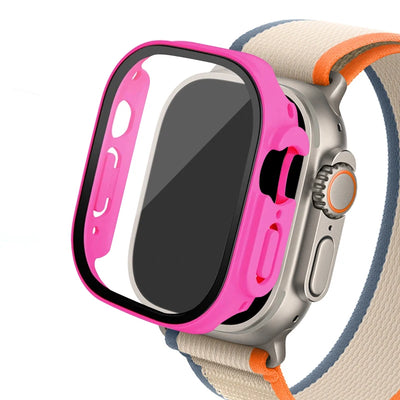 Glass+ Cover For Apple Watch case Ultra 2 49mm smartwatch Bumper+Screen Protector Tempered iwatch series apple watch Accessories