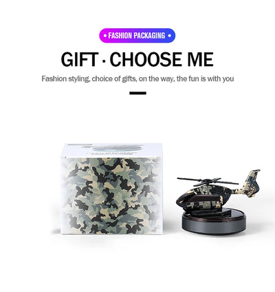 Car Air Freshener Solar Helicopter Interior Accessories Decoration Propeller Rotating Auto Flavoring Perfume Diffuser Supplies