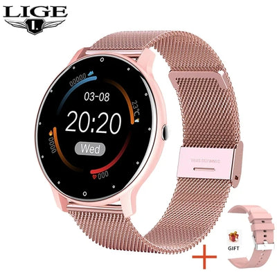 2024 Smart Watch Ladies Full Touch Screen Sports Fitness Watches  Waterproof Bluetooth Call Men Smartwatch Women For Android IOS