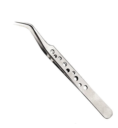 Electronics Industrial Tweezers Precision  Anti-static Curved Straight Tip Stainless Forceps Phone Repair Hand Tool