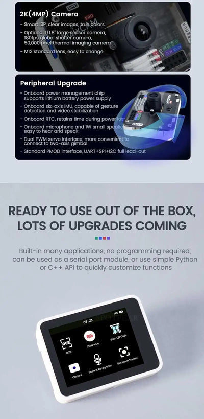 Sipeed MaixCAM Pro AI Camera Development Board Kit Image tracking Audio Yolo Contest 1TOPS NPU Built-in program