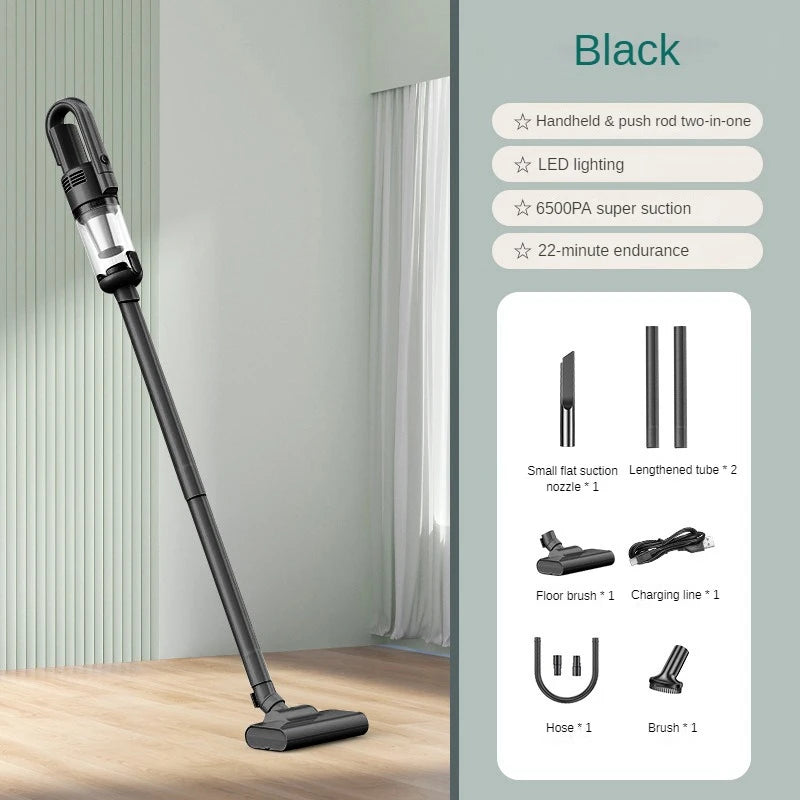 Multifunction Home-appliance 6500Pa Cleaning Machine Powerful Wireless Car Vacuum Cleaner Metal Strainer Portable Handheld