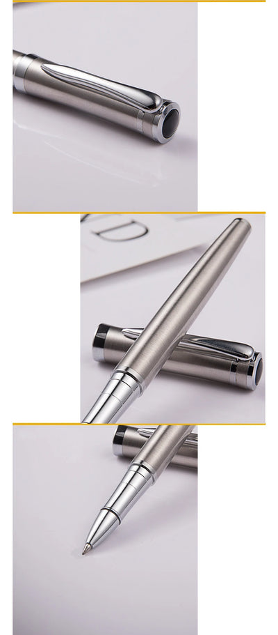 Luxury Metal Ball Point Pen Clip Signature Ballpoint Pens for Business Writing Office Stationery Customized Logo Name Gift