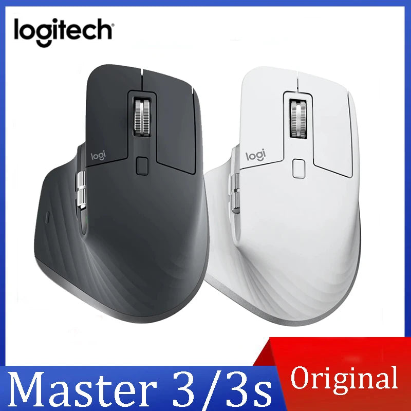 Original Logitech MX Master 3S /MX Master 3 Wireless Mouse 8000 DPI Auto-Shift Scroll Wheel Wireless Bluetooth Mouse Office Mice