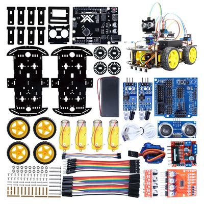 New Smart Robot Car Coding Kit for Arduino Programming Great Fun Education Learning Robotic Complete Automation Kit For Projects