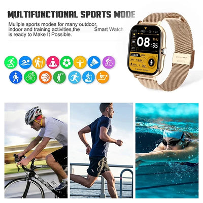 Smart Watch Women Bluetooth Call Watch Fashion Fitness Tracker Waterproof Sport Smart Clock New Ladies Men Smartwatch Woman 2023