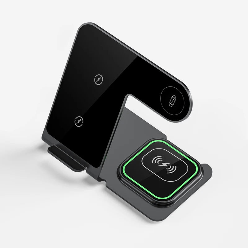 Charging Station 3 in 1, Fast Wireless Charger Stand for iPhone15/14/13/12/Pro/Max/Plus/XS/XR/X/8, Apple Watch 8/7/6/5/4/3/2/SE