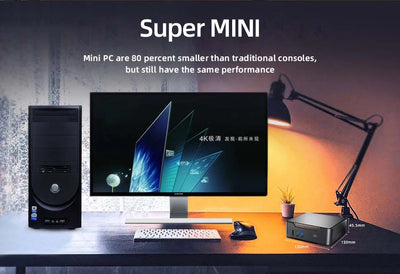 GK3V Mini PC DIY Gaming Computer Intel Alder Lake N100/N95 8GB 16GB 1TB NVMe Windows 11 Pro 4K HD VGA Win 11