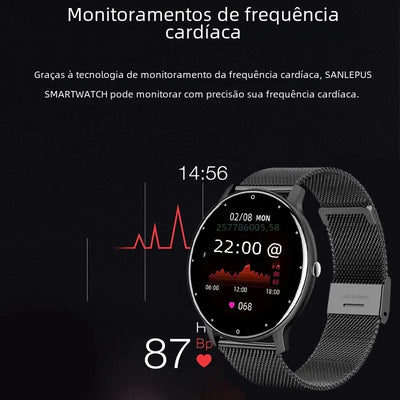 2024 Smart Watch Ladies Full Touch Screen Sports Fitness Watches  Waterproof Bluetooth Call Men Smartwatch Women For Android IOS