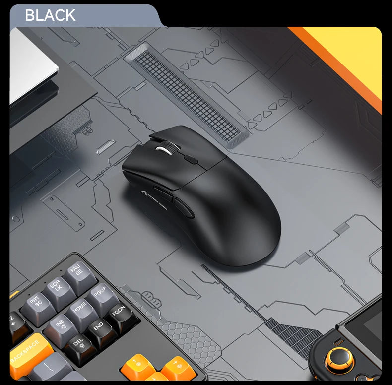Attack Shark R1 1000Hz Bluetooth Mouse,18000dpi,PAW3311,Tri-mode Connection, Macro Gaming Mouse